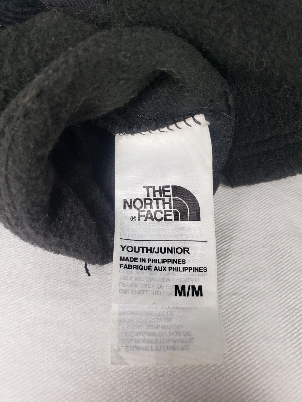 The North Face Youth Medium Black Denali Etip Fleece Winter Gloves Boys Girls